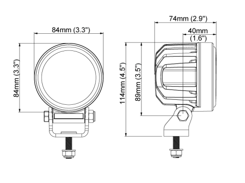 LED pracovné svetlo Canis PRO 330 Flood, 28W, 12V-24V