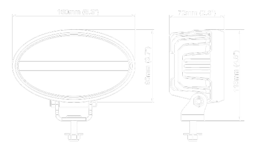 LED pracovné svetlo GO 625, 39W, 12V-24V