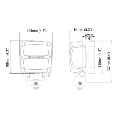 LED pracovné svetlo Scorpius PRO 2500, 12-24V, 19W, 2300lm