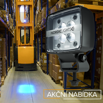 Bezpečnostné modré svetlo N2201 LED, 16W, 12V-48V